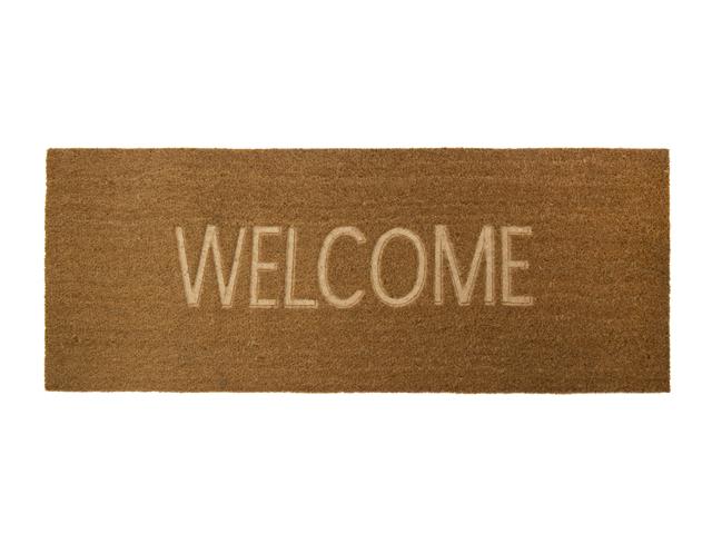 EMBOSSED COIR DOOR MAT (WELCOME) (18"X46")